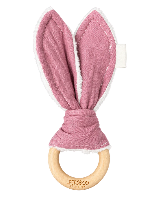 Oreilles de lapins craquantes - Uni rose