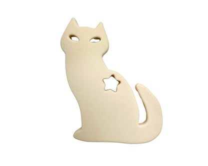 Jouet de dentition - Chat beige