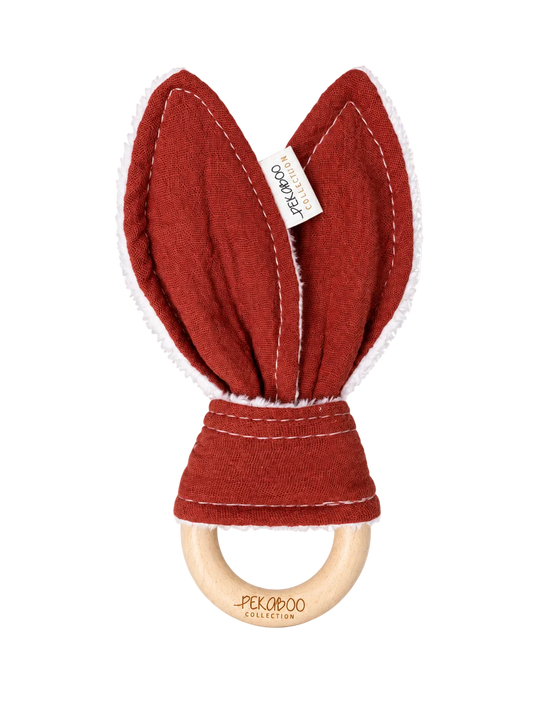 Oreilles de lapins craquantes - Uni rouille
