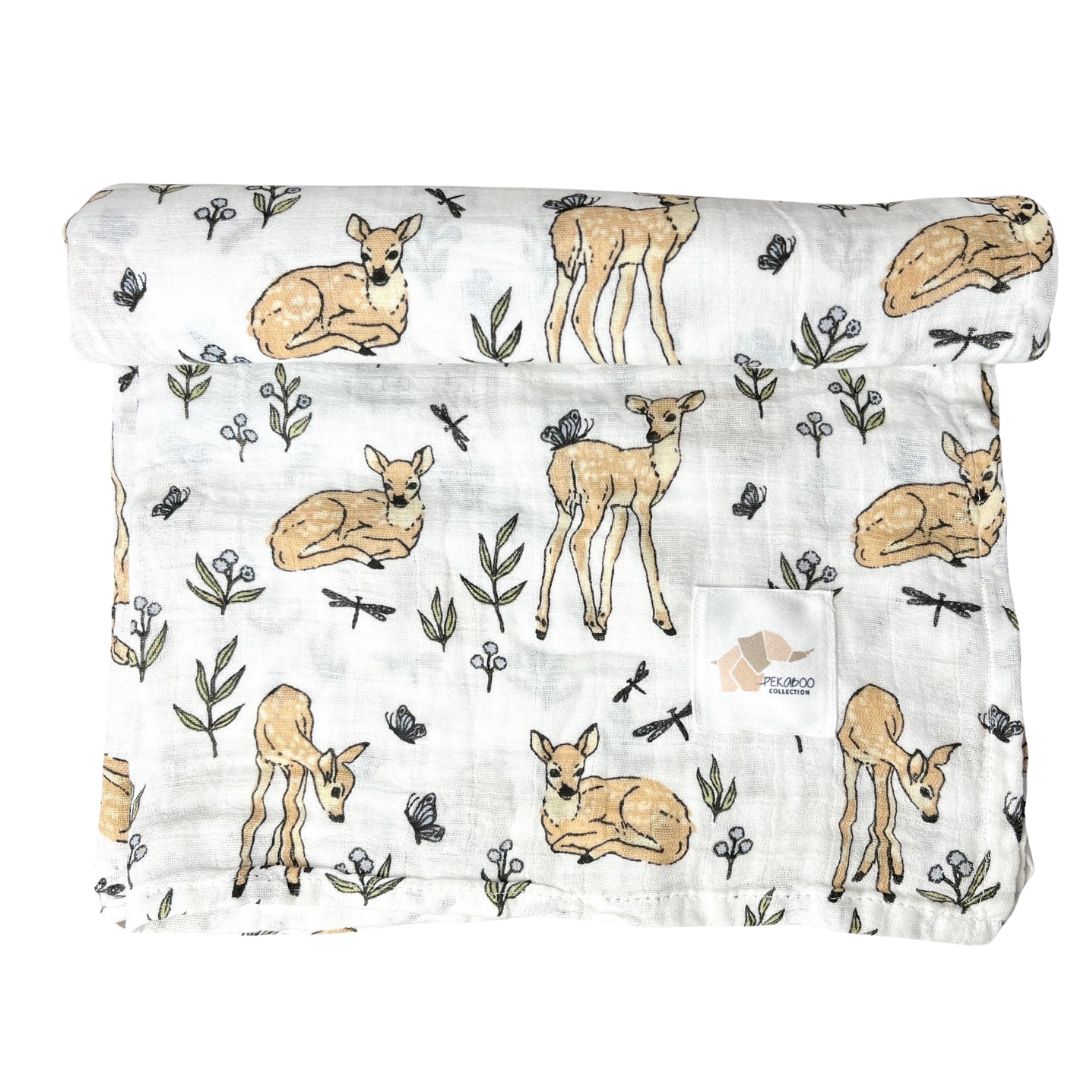 Couverture mousseline de coton - Bambi