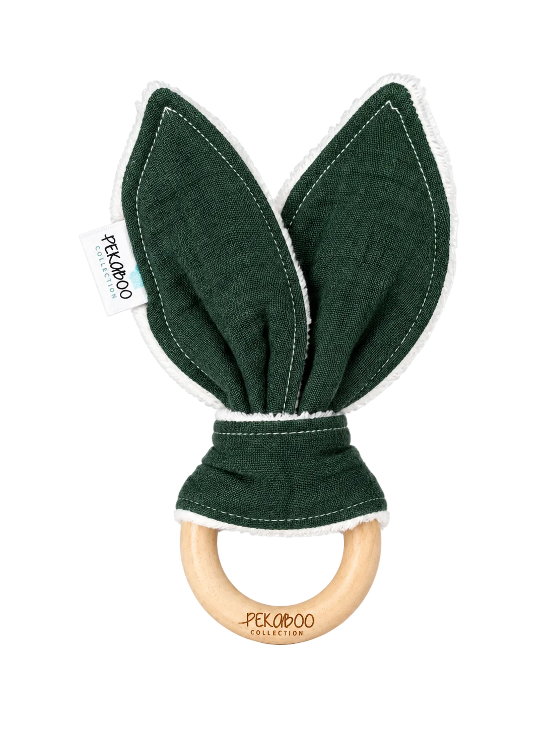 Oreilles de lapins craquantes - Uni vert forêt