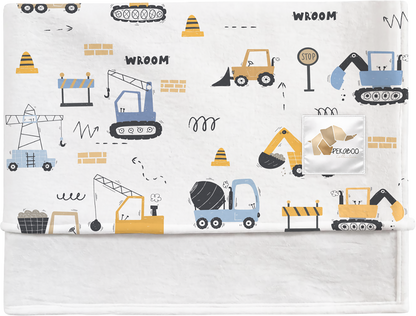 Couverture magiks - Camions de construction bleus