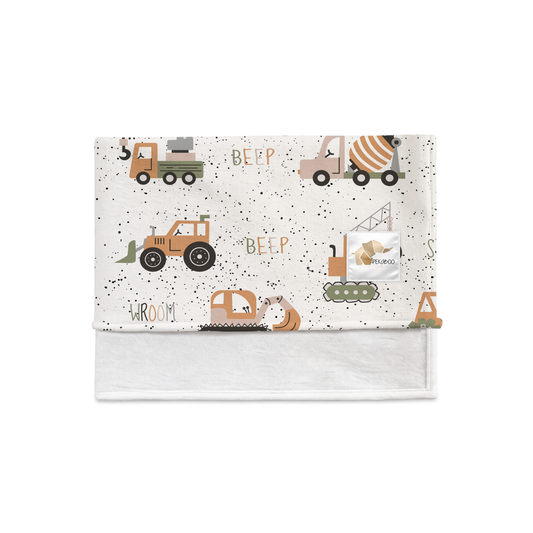 Couverture magiks - Camions de construction rust sauge