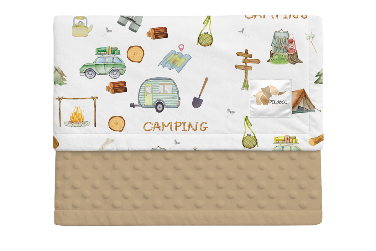 Couverture minky - Camping vans