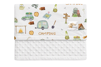 Couverture minky - Camping vans