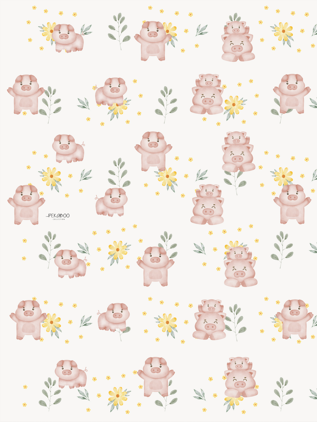 Couverture minky - Petits cochons roses