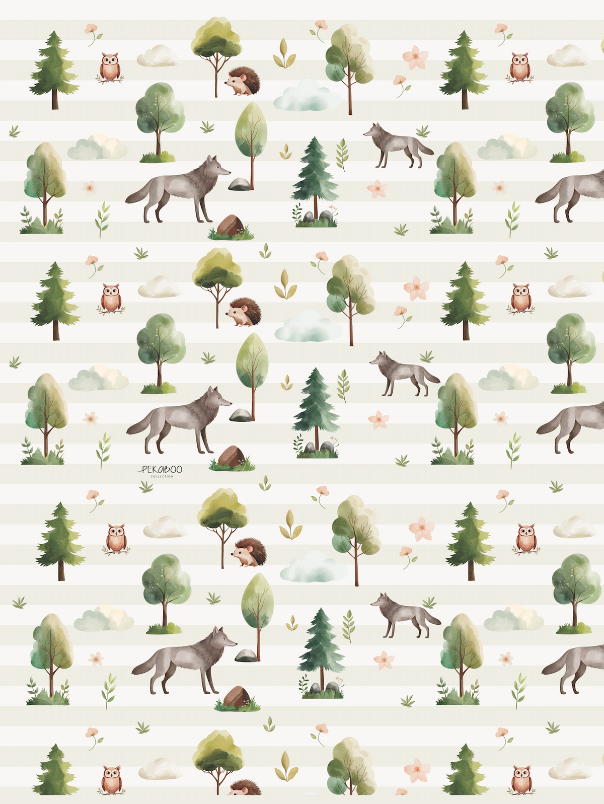 Couverture magiks - Loups bold stripes