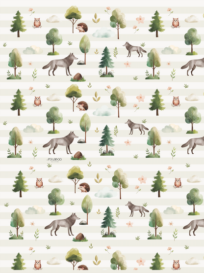 Couverture magiks - Loups bold stripes