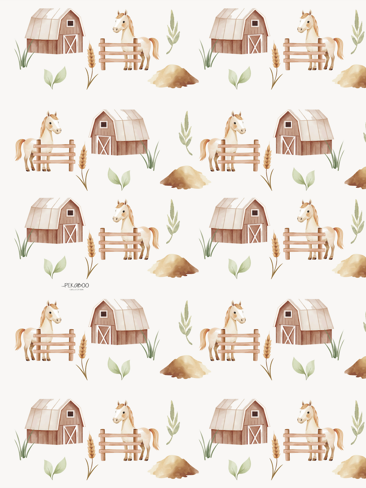 Couverture magiks - Chevaux beiges