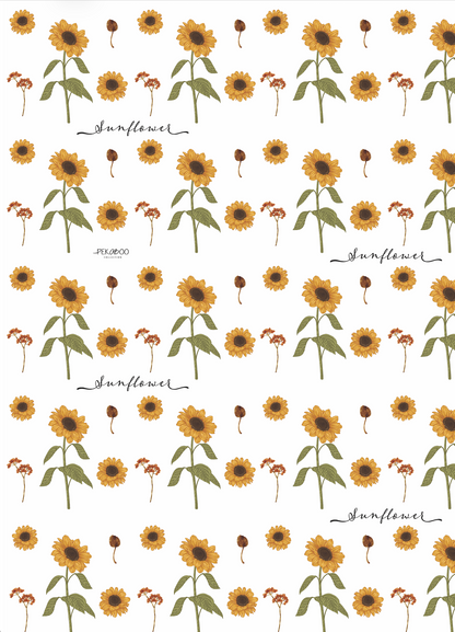 Couverture minky - Sunflowers