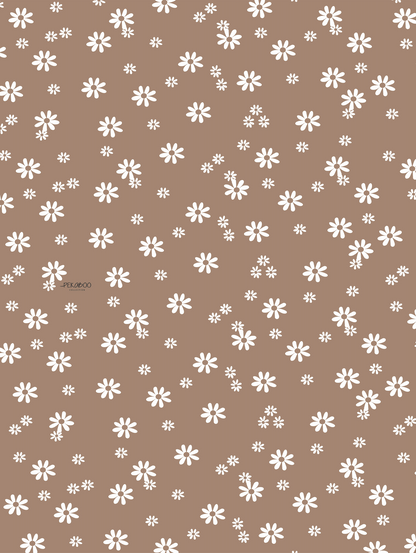 Couverture minky - Marguerites