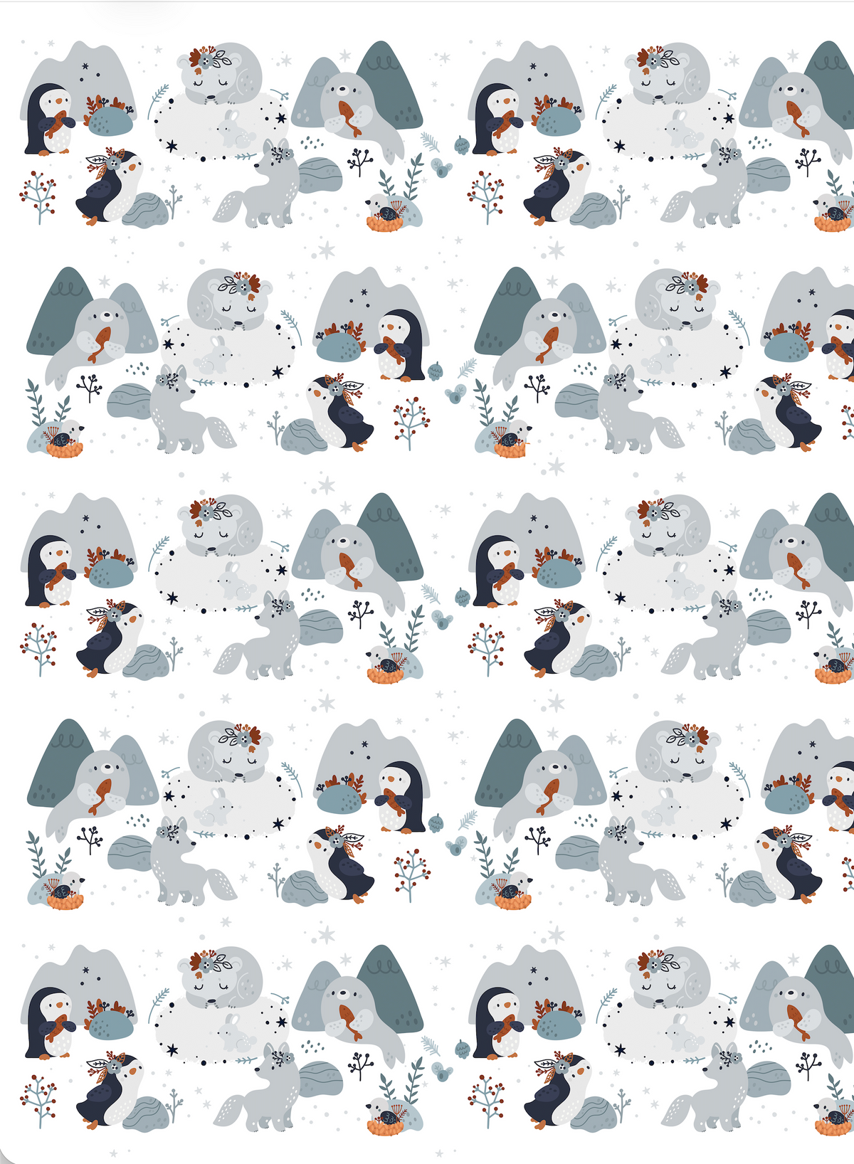 Couverture minky - Univers marin