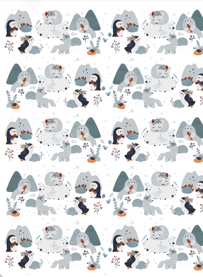 Couverture minky - Univers marin