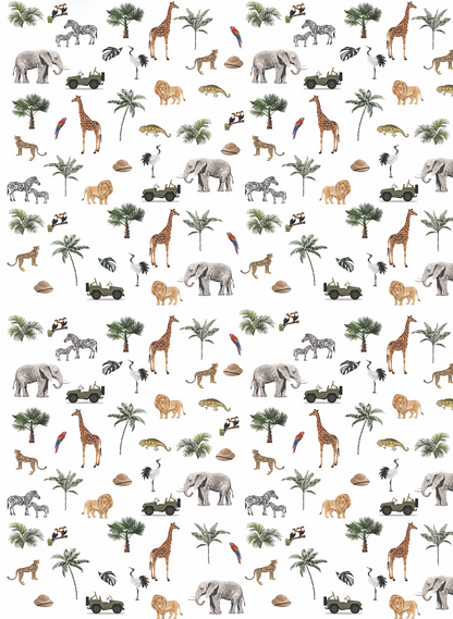 Couverture minky - Safari Jeeps