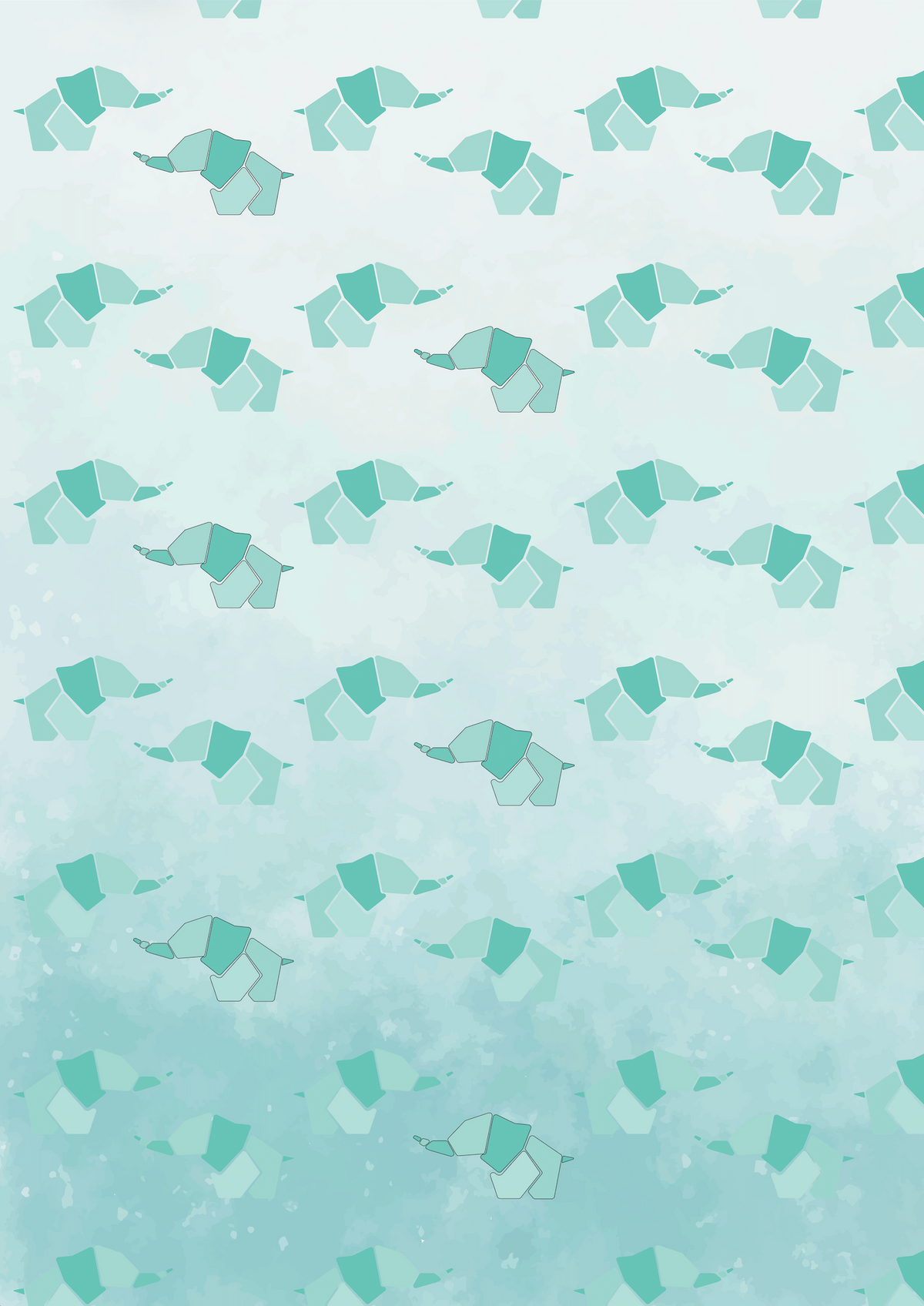 Couverture minky - Pekaboo turquoise