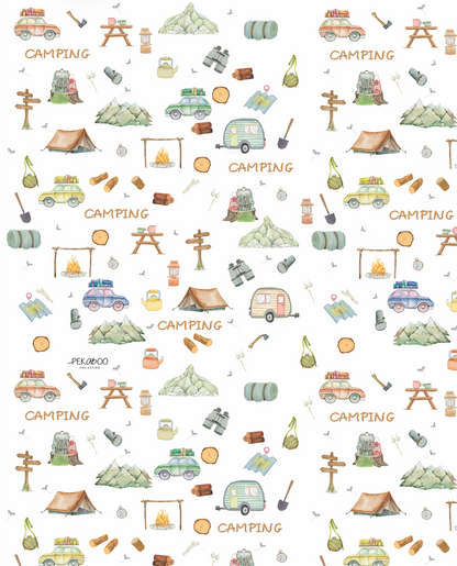 Couverture minky - Camping vans