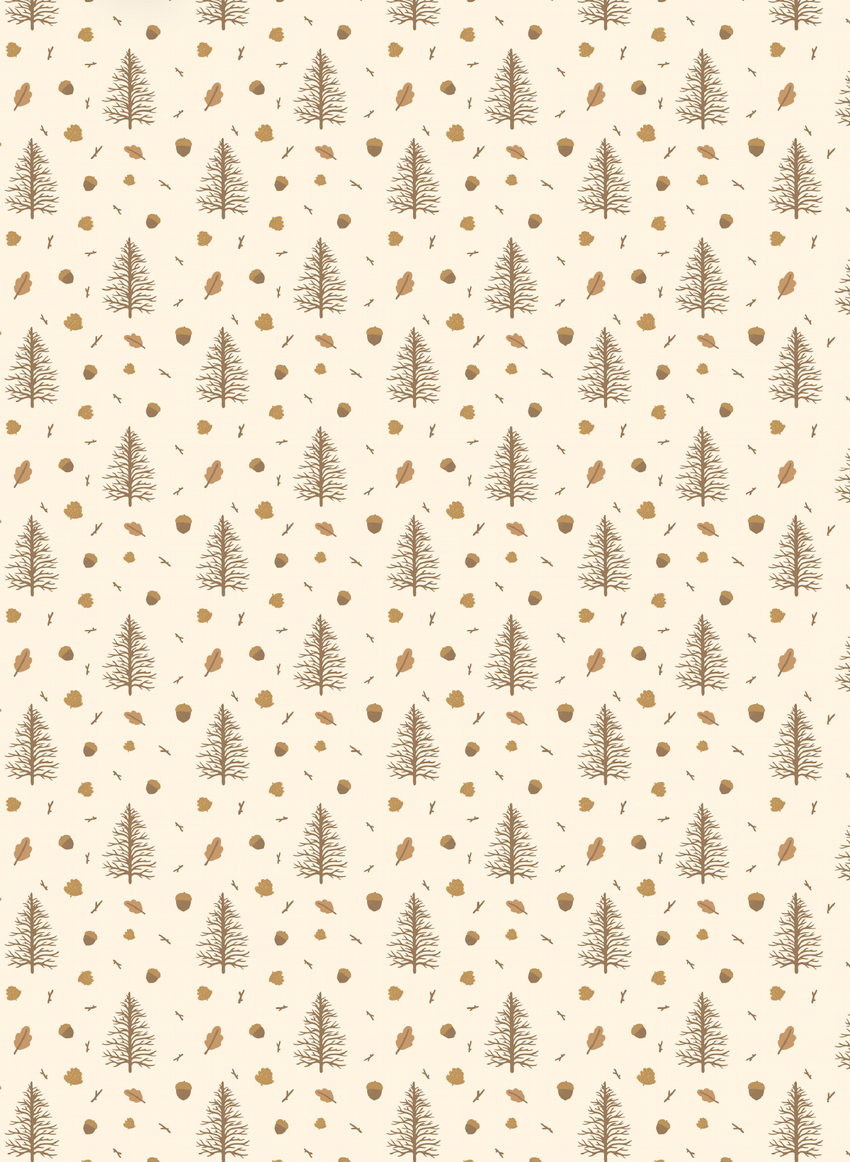 Couverture minky - Sapins bohos