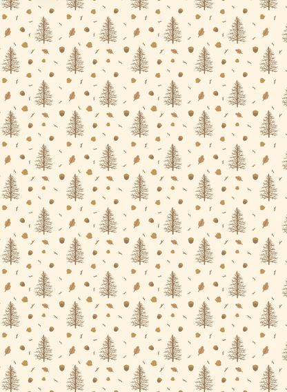 Couverture minky - Sapins bohos