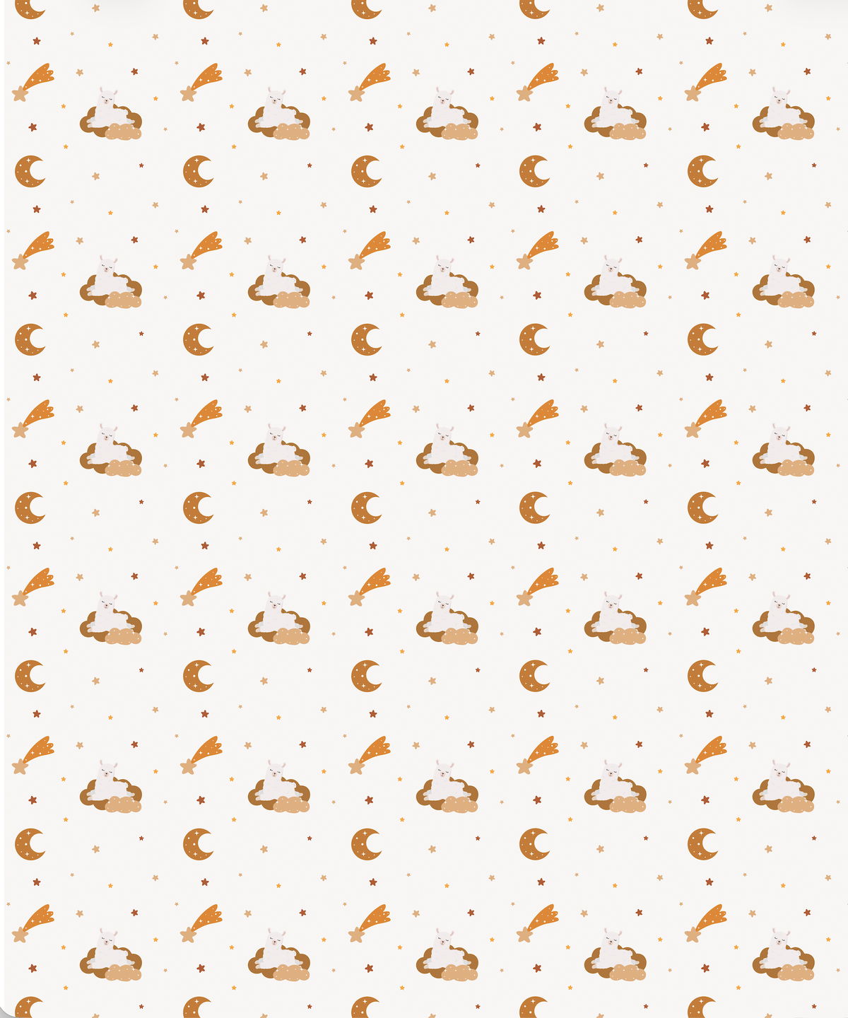 Couverture magiks - Lamas nuages rouille