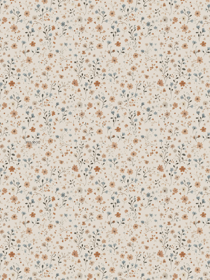 Couverture minky - Fleurs des champs