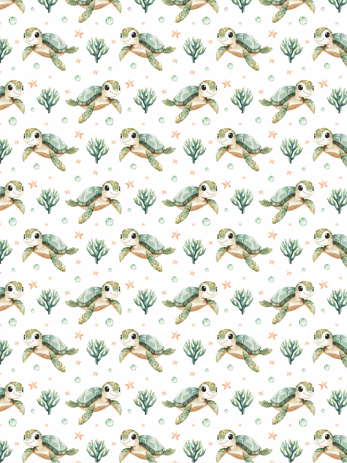Couverture minky - Tortues de mer