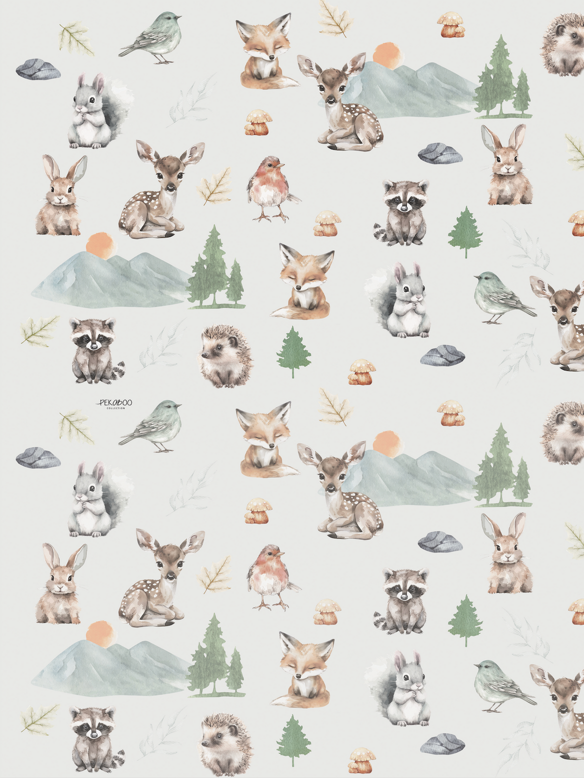 Couverture magiks - Animaux nature sauge