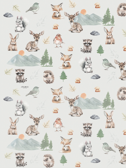 Couverture magiks - Animaux nature sauge