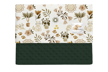 Couverture minky - Chats bohos