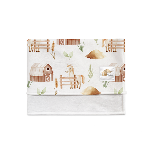 Couverture magiks - Chevaux beiges