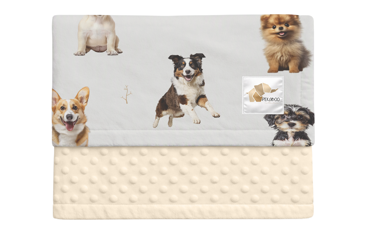 Couverture minky - Chiens mixtes