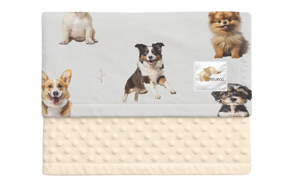 Couverture minky - Chiens mixtes