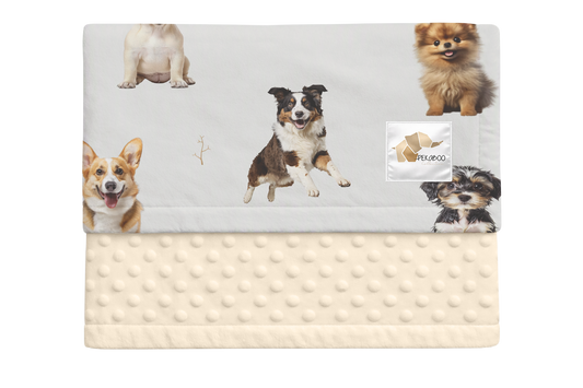 Couverture minky - Chiens mixtes