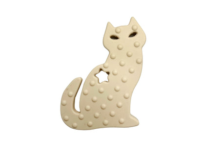 Jouet de dentition - Chat beige