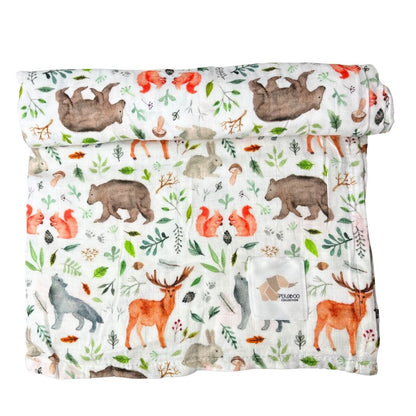 Couverture mousseline de bambou - Animaux de la nature