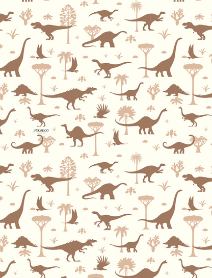Couverture magiks - Dinos bruns et beiges