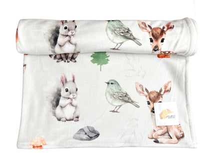 Couverture magiks - Animaux nature sauge