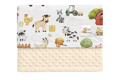 Couverture minky - Fermettes