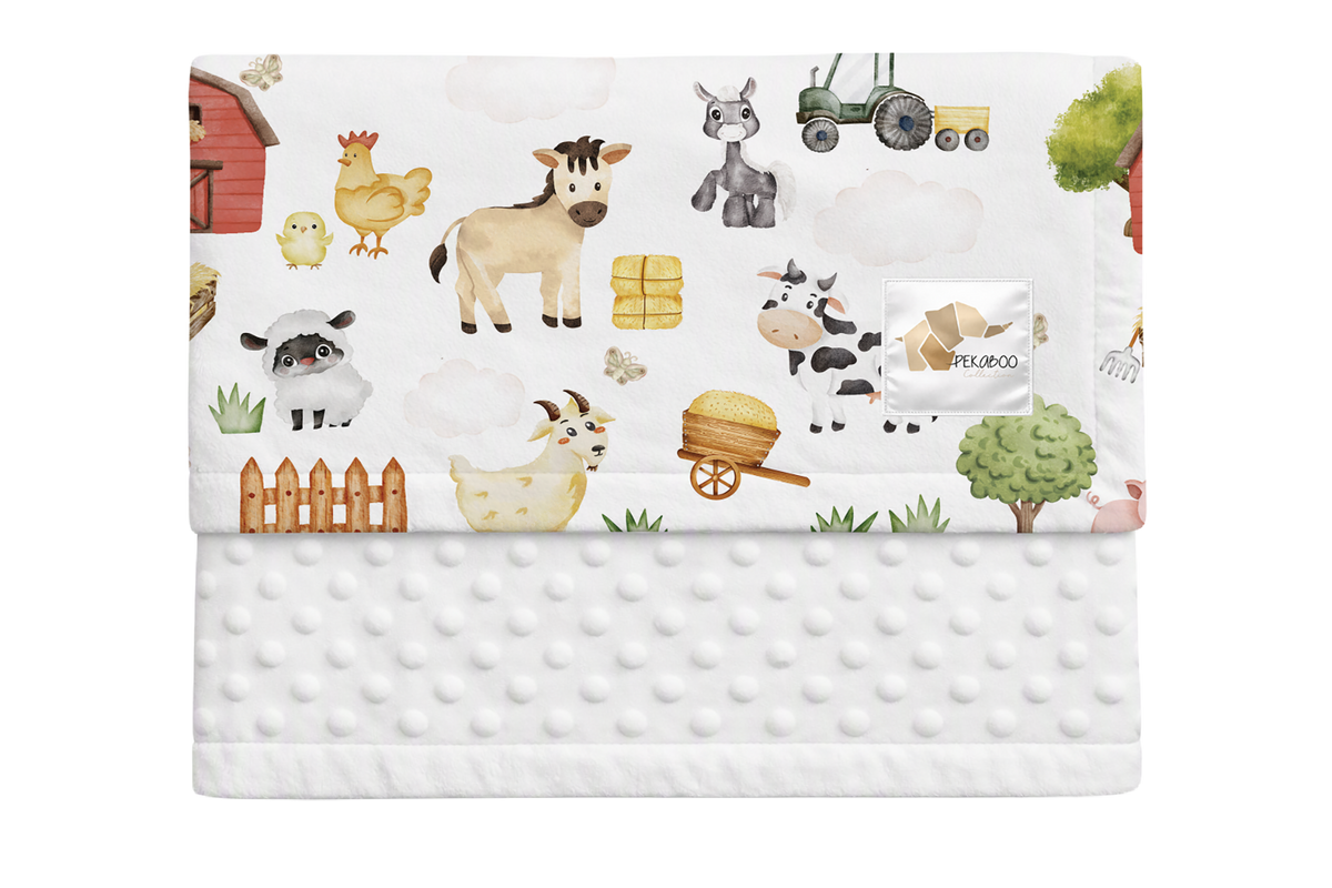 Couverture minky - Fermettes
