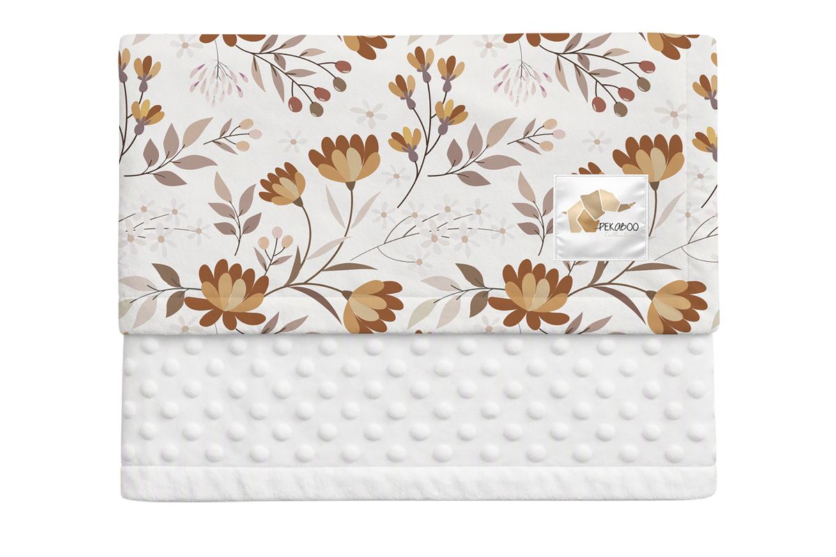 Couverture minky - Fleuriléa