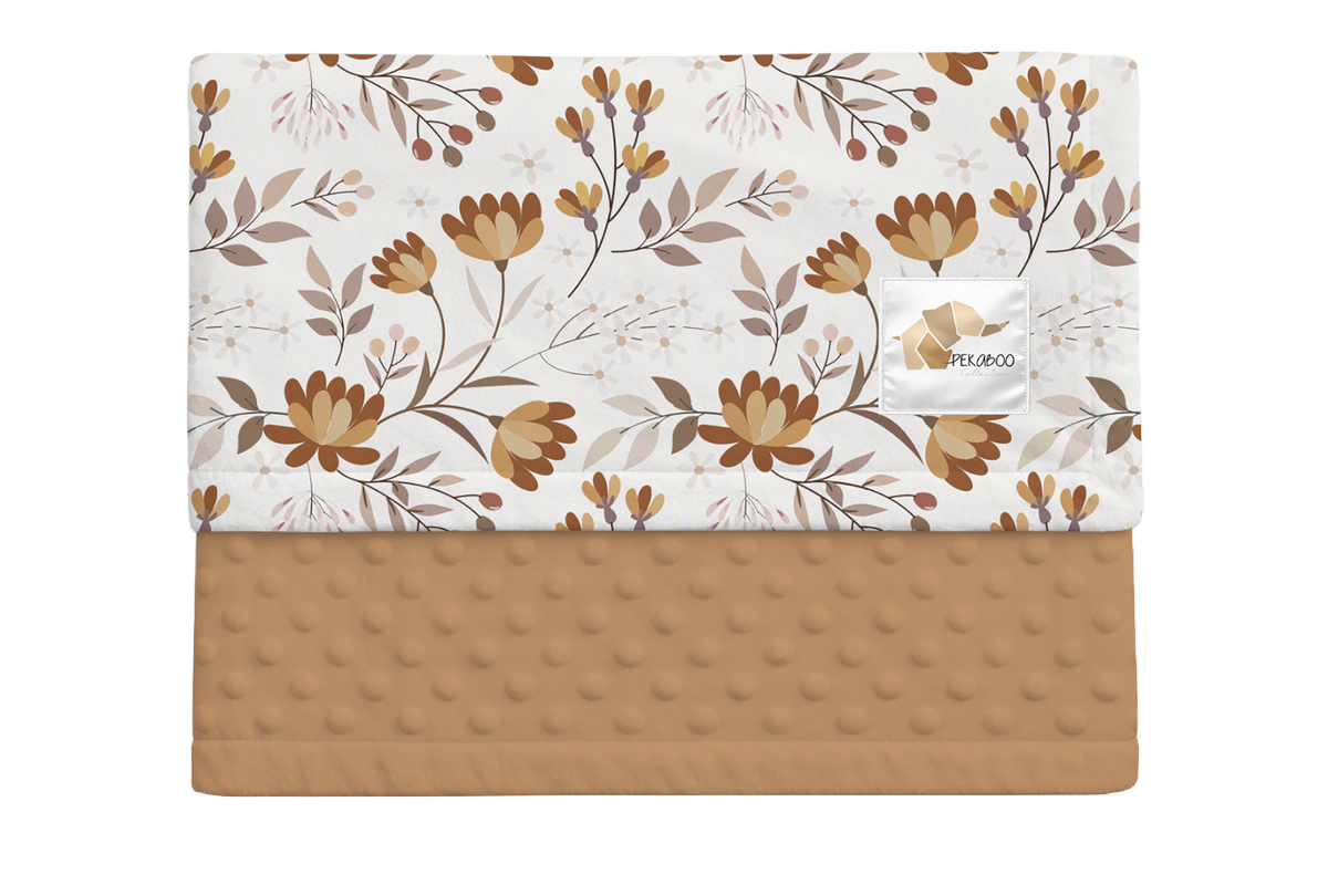 Couverture minky - Fleuriléa