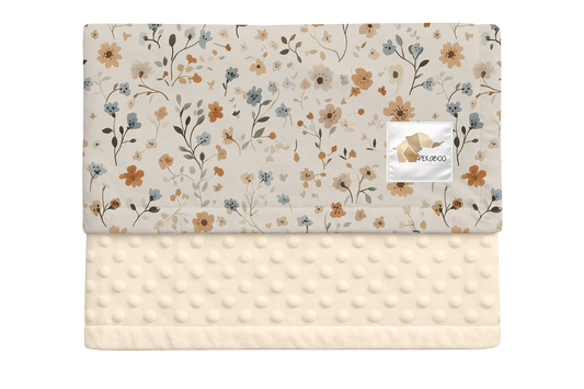 Couverture minky - Fleurs des champs