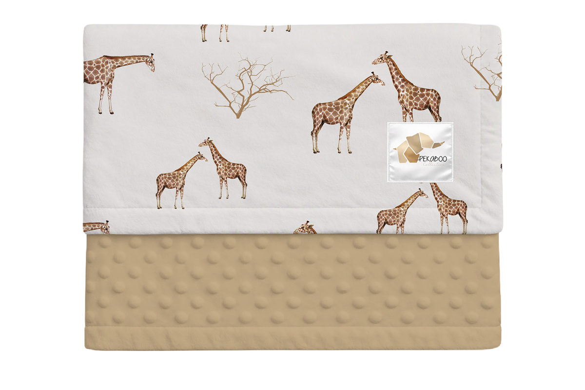Couverture minky - Girafine
