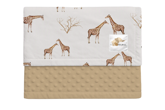 Couverture minky - Girafine