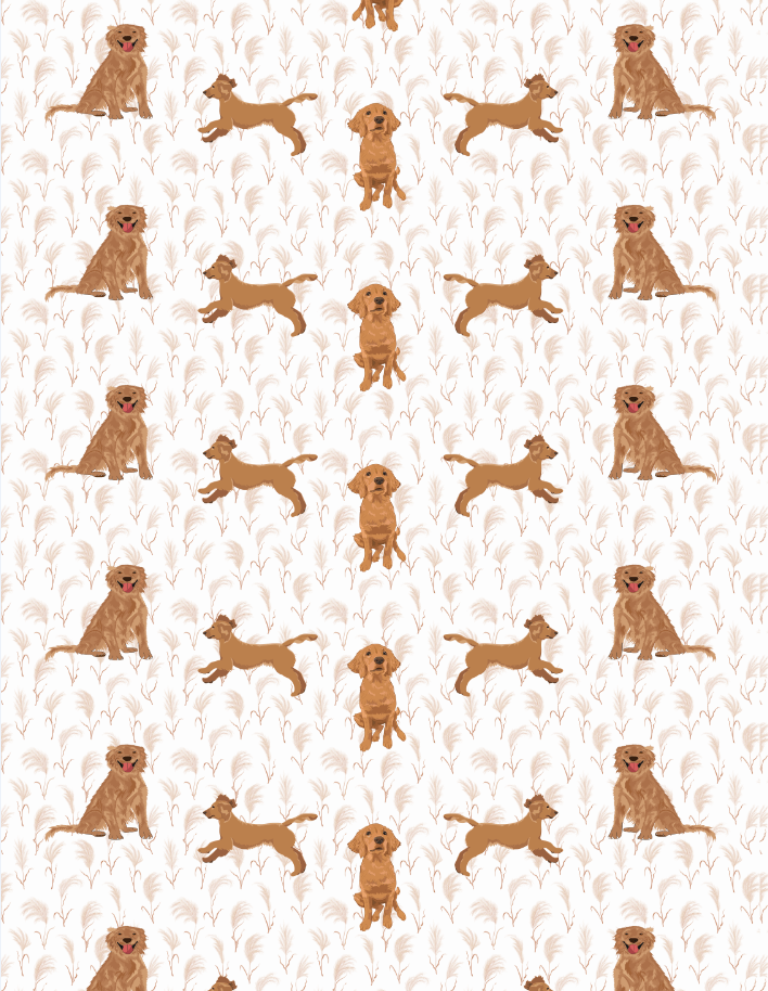 Couverture minky - Golden & feuillus