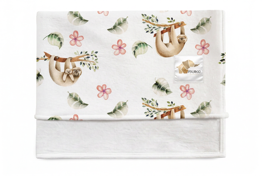Couverture magiks - Paresseux roses