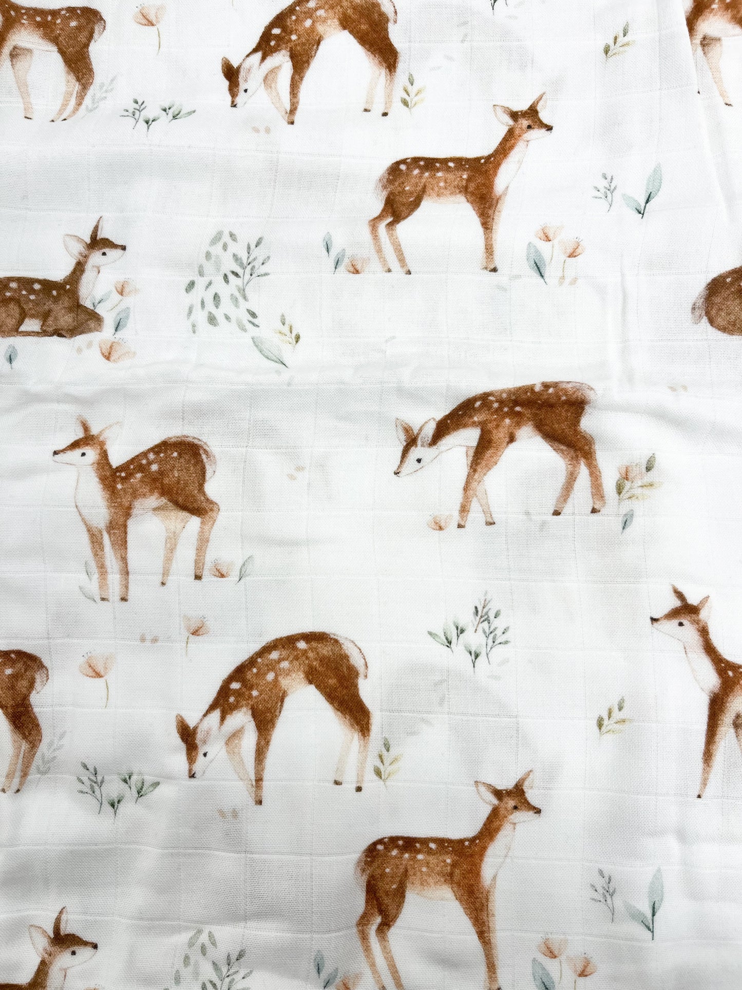 Couverture mousseline de bambou - Mon petit bambi