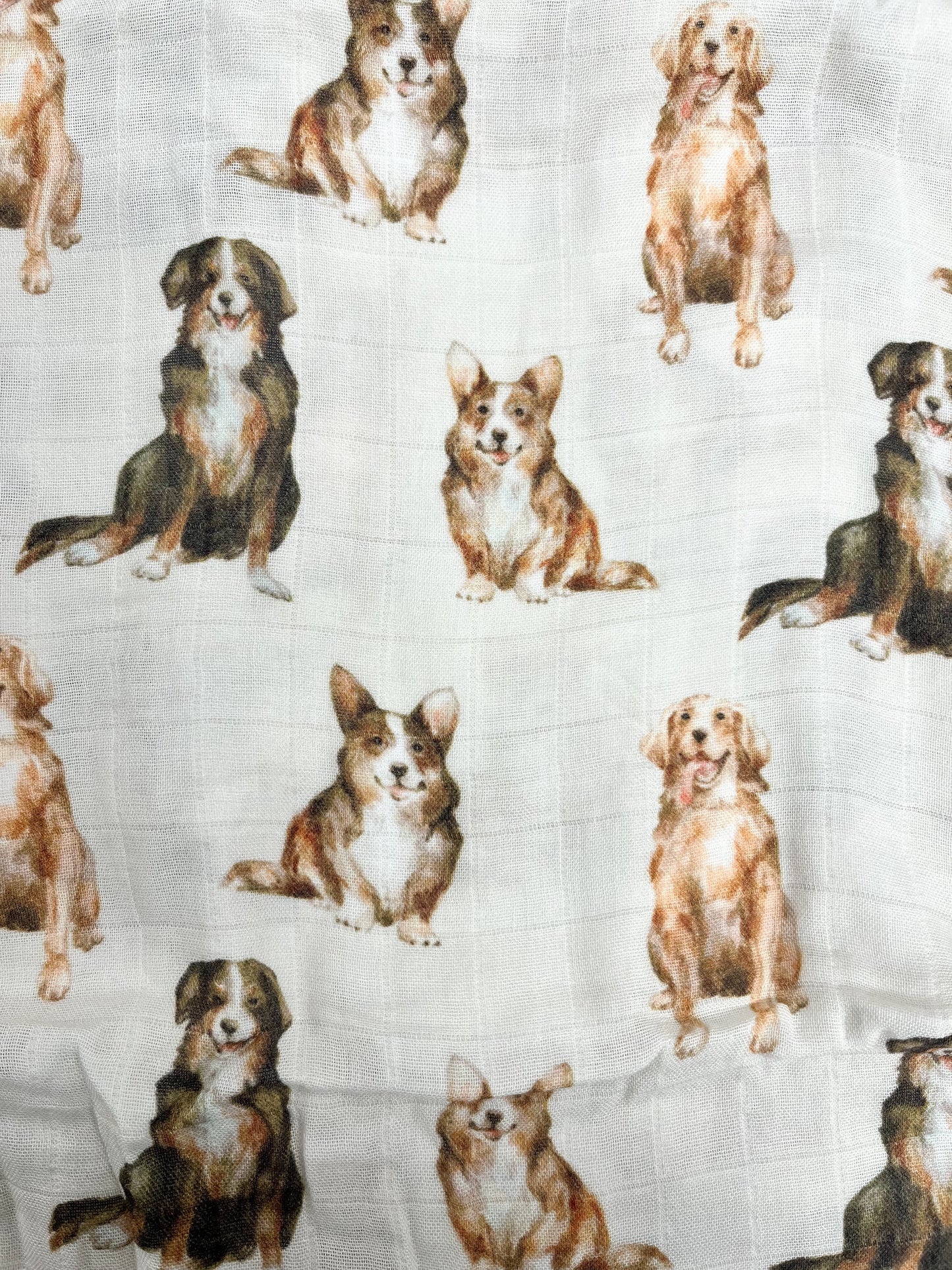 Couverture mousseline de bambou - Chiens