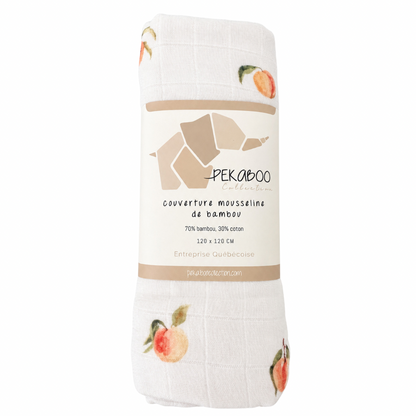 Couverture mousseline de bambou - Pêche minimaliste