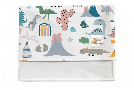 Couverture magiks - Dinos volcans palmiers