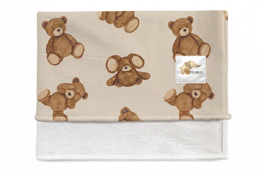 Couverture magiks - Oursons Teddy bears brown